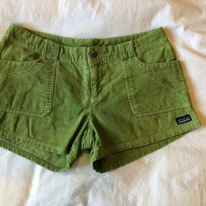 Women's Patagonia Corduroy Shorts- Green
